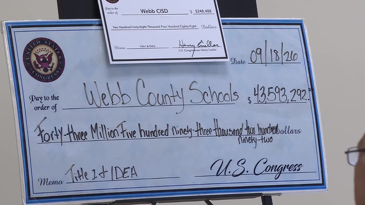 Webb County School Districts to Receive Over $40 Million in Federal Education Funding
