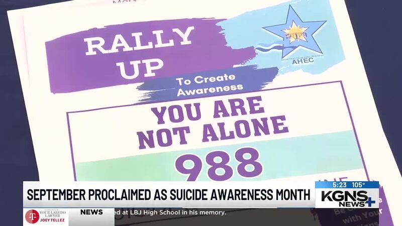 City Officials declare September as Suicide Awareness Month