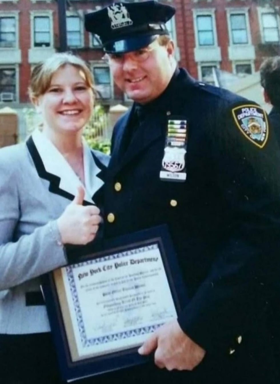 Tom Wilson in his NYPD uniform