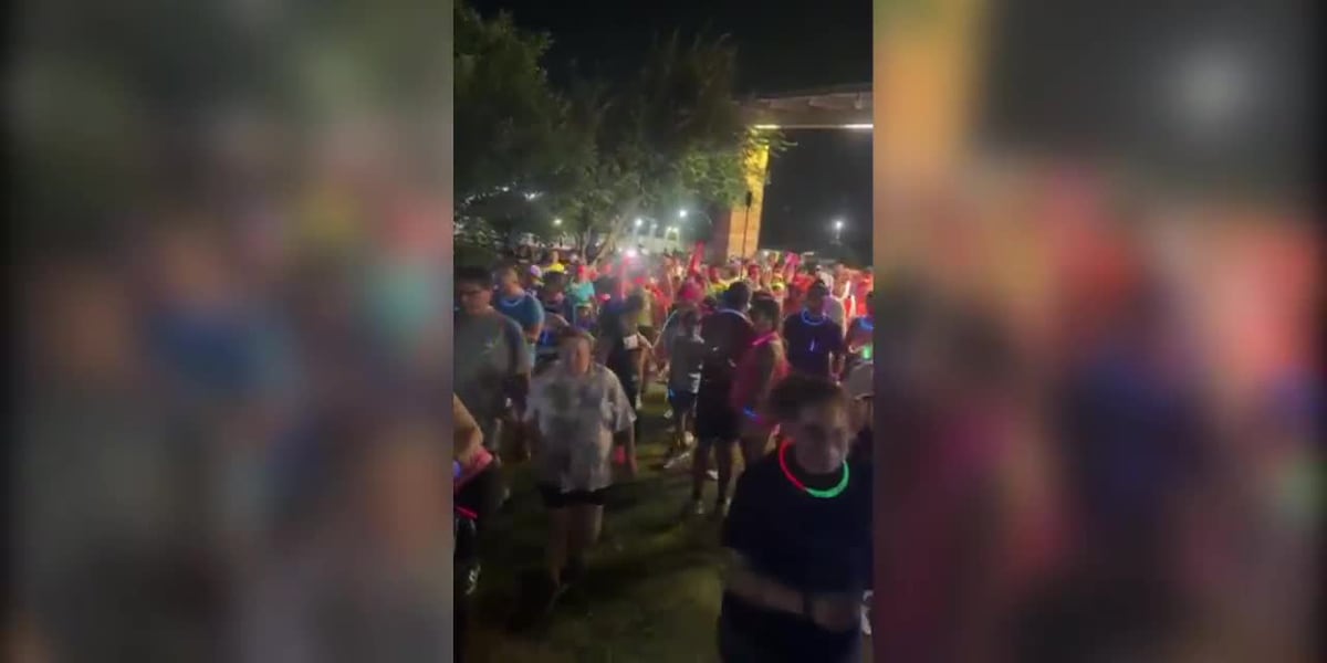 Glow Run draws 700+ to Independence Hills Park