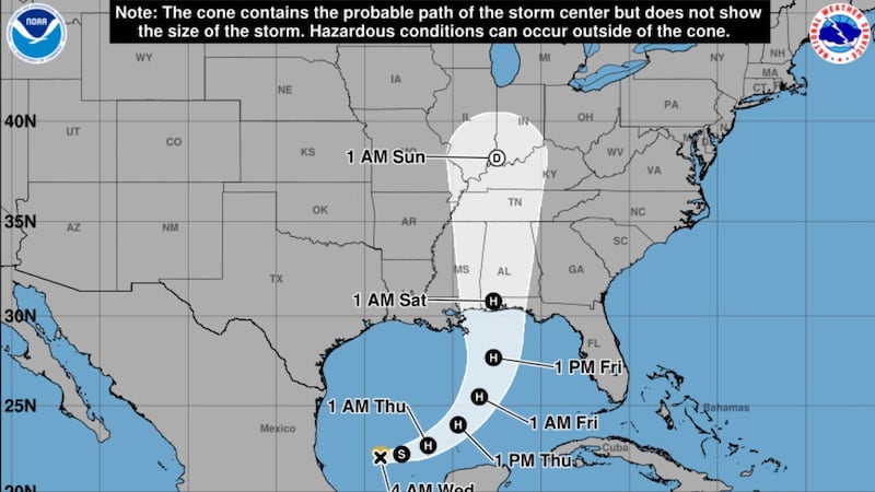 Tropical Storm Isaias formed early Wednesday. off eastern Mexico. Forecasters said it was...