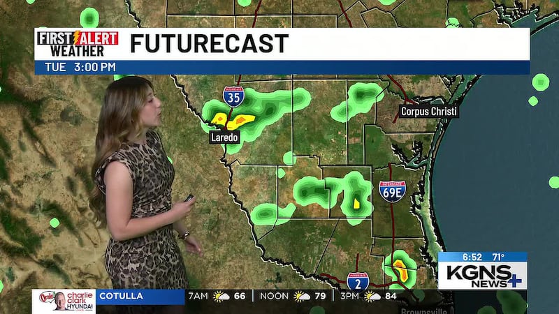 Near normal temperatures and Rain chances