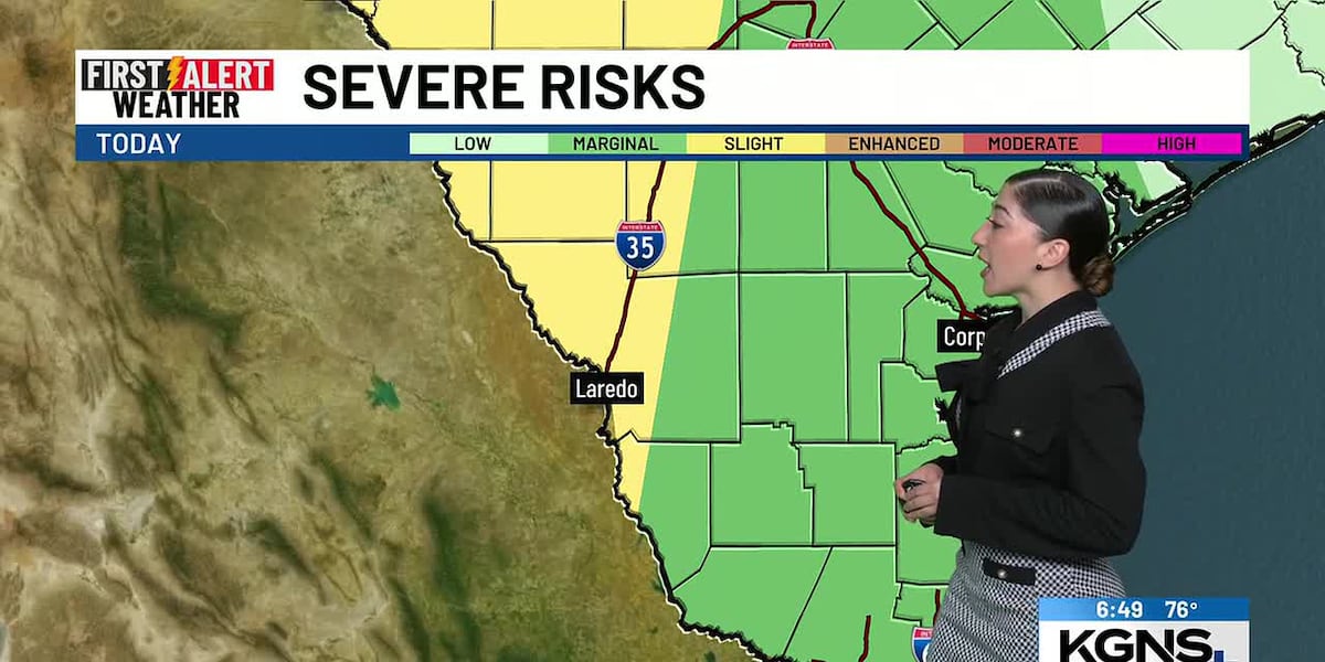 Severe thunderstorm Today through Wednesday