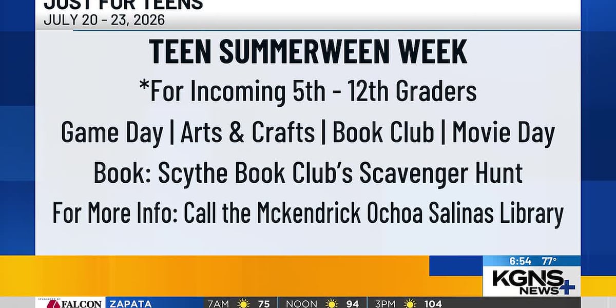 Laredo Public Library to host Teen Summerween Week