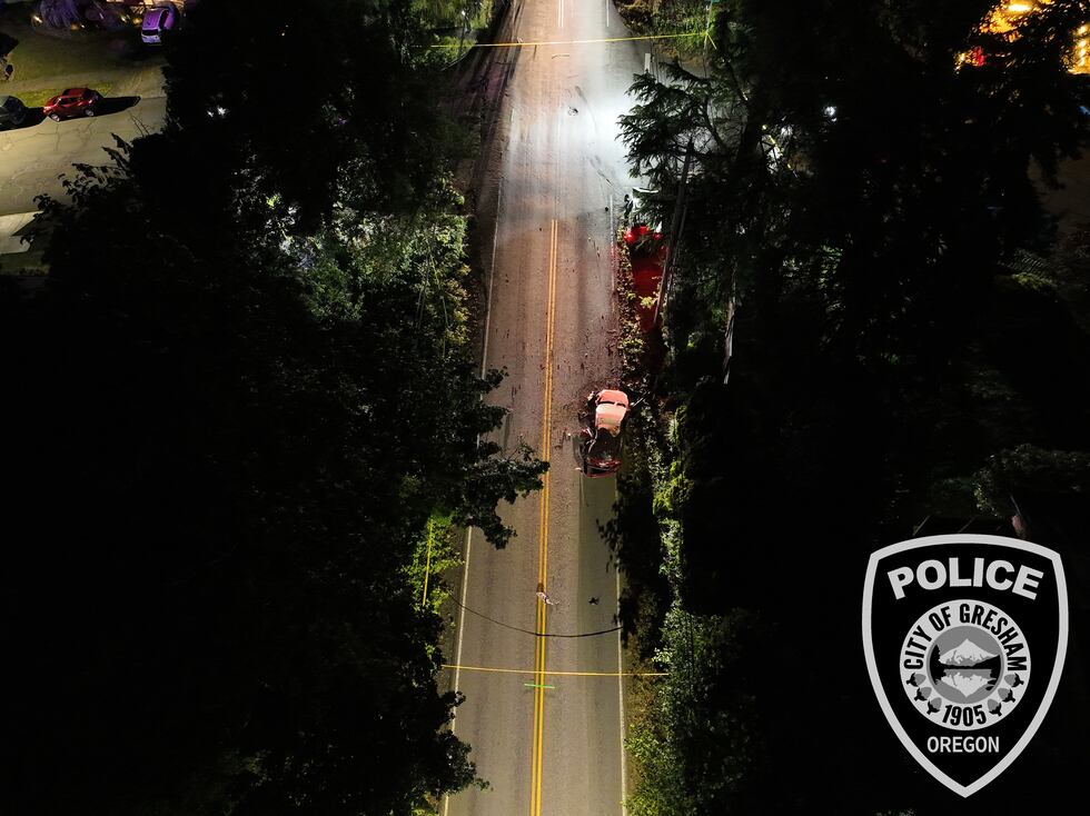 Crash scene from above