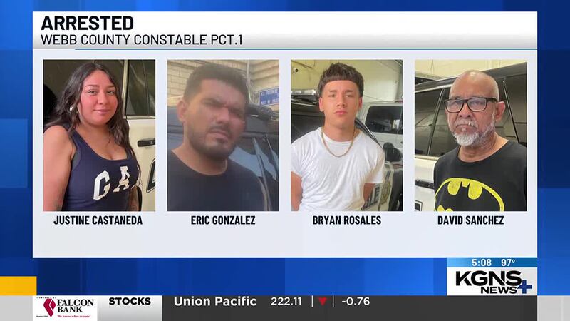 Webb County Constable arrests four for drugs and assault