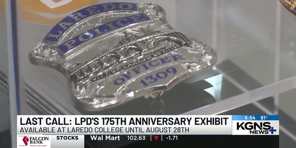 Laredo police history exhibit ends today