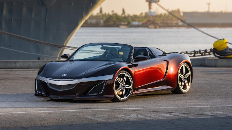 The Acura NSX Roadster Concept from “The Avengers” is up for bid.