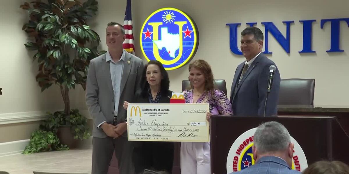 UISD campuses receive checks courtesy of McDonald’s