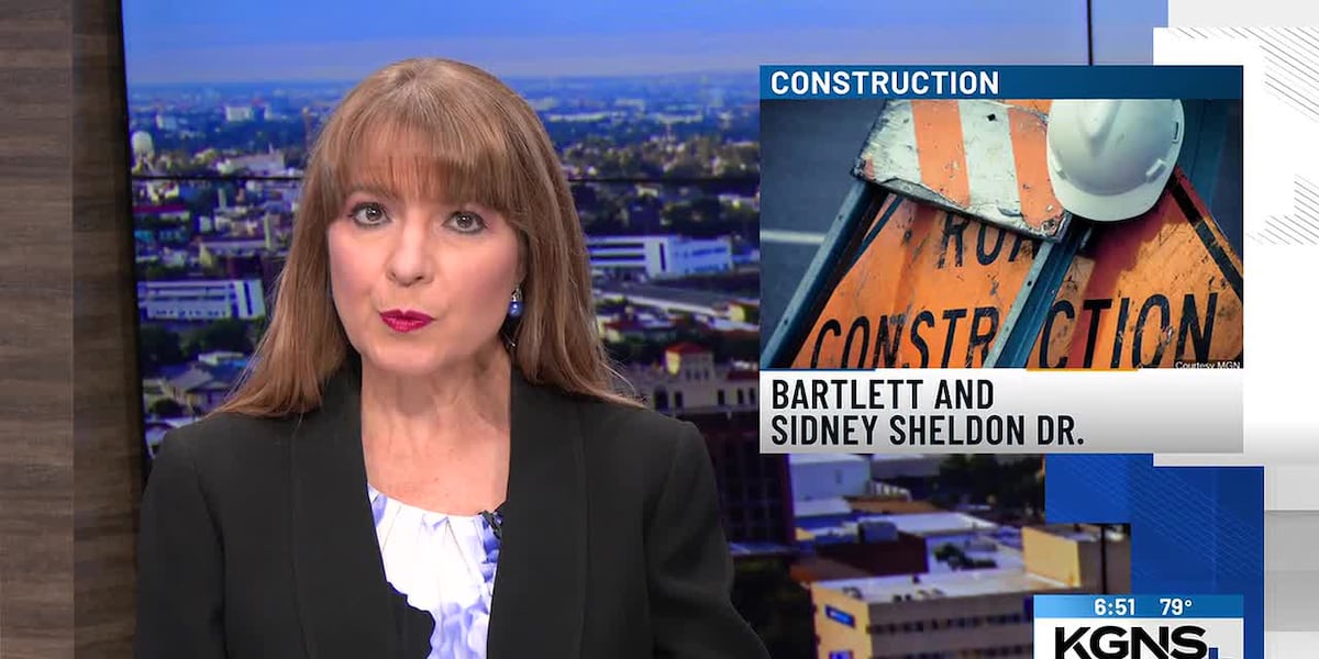 Northbound North Bartlett lane closing for construction