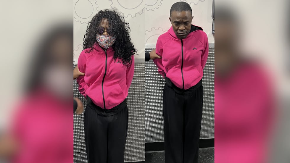 Tshikundi Taty, 44, is accused of wearing a disguise to record women in bathrooms.