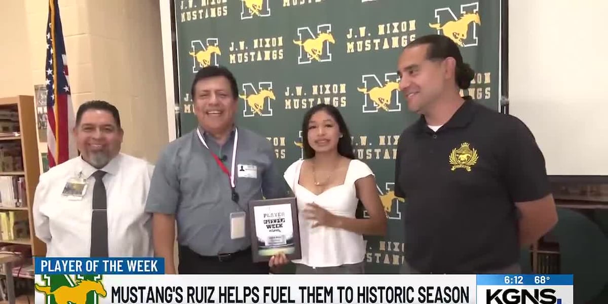 Nixon's Ruiz Shines as Player of the Week