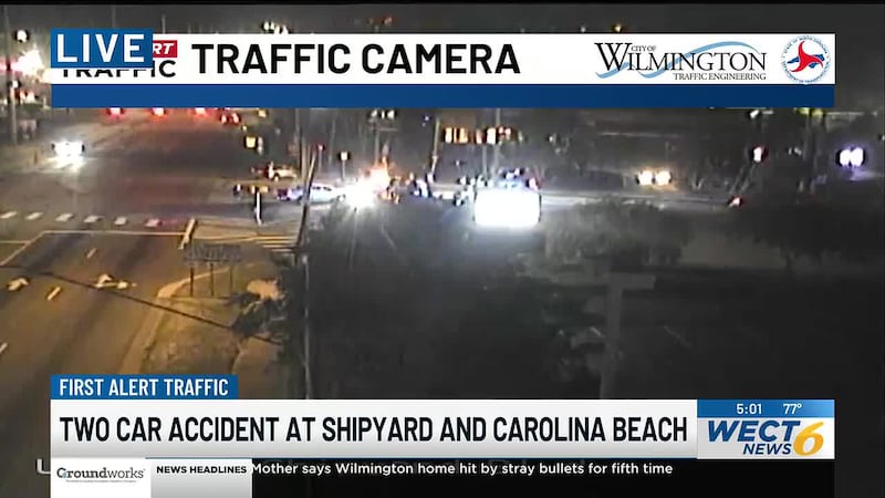 Crews are responding to an early morning crash in Wilmington on Monday.