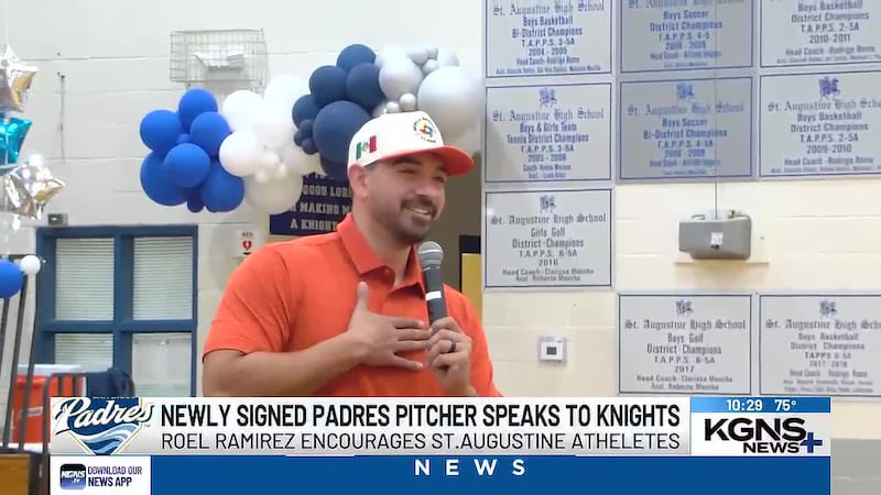 Roel Ramirez took some time to speak to St. Augustine atheletes