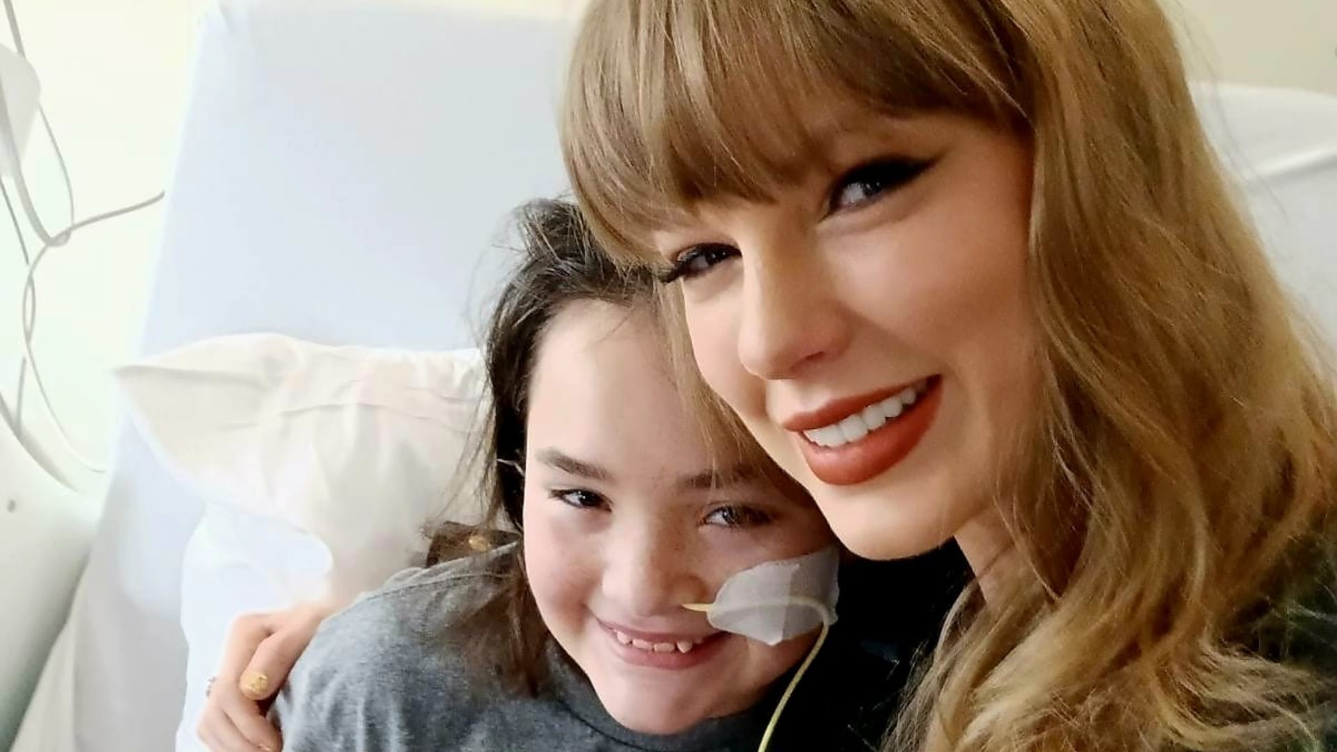 Taylor Swift surprises kids at Kansas City hospital with visit